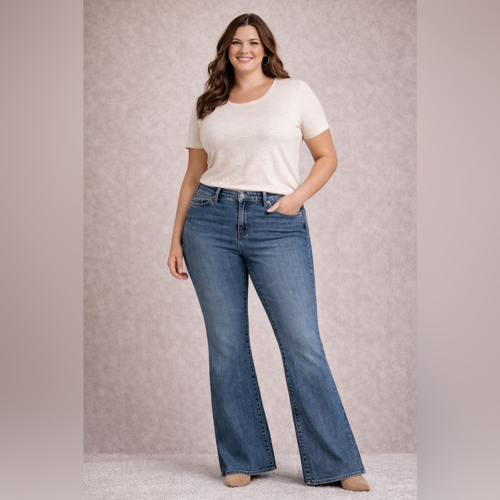 GAP Wide Leg Flares size 10